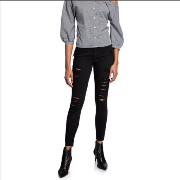 Frame Denim Denim - Frame Denim Destressed Skinny Jeans Size 27